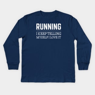 FUNNY RUNNING / RUNNING Kids Long Sleeve T-Shirt